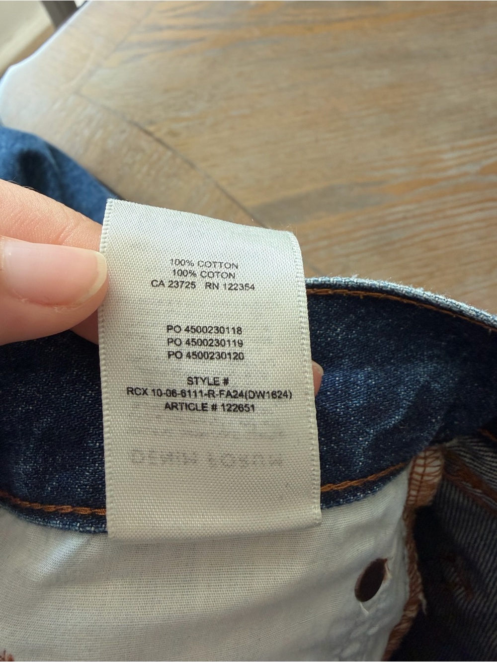 Aritzia Denim Forum Farrah Hi-Rise Wide Leg Jeans 28 Dark Wash 100% Cotton - Picture 6 of 9